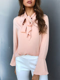 Ties on the Prize Bell Sleeve Blouse