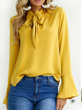 Ties on the Prize Bell Sleeve Blouse