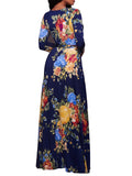 Flower Up Plunging Maxi Dress
