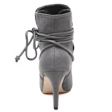 Long Way To Go Side Lace-up High Heel Ankle Boots