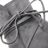 Long Way To Go Side Lace-up High Heel Ankle Boots
