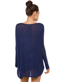 Wasn't Me Slit Irregular Top - FIREVOGUE