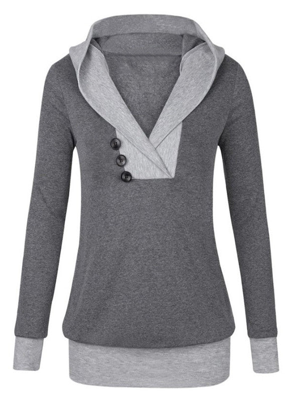 Hood Morning Button Sweatshirt – FIREVOGUE