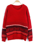 Good Time Printed Sweater - FIREVOGUE