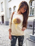 Multi Colored Fur Ice-cream Sweatshirt - FIREVOGUE