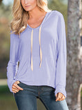 Candy Color Loose Hooded Top - FIREVOGUE