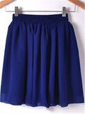 WealFeel Solid color High-waisted Double-layer Chiffon Skirt - WealFeel