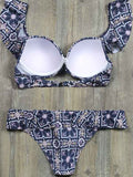 Hang in There Off-the-Shoulder Bikini Sets