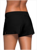 Lace Up Front Women's Casual Square Leg Swimming Shorts