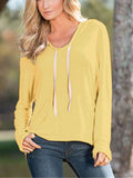 Candy Color Loose Hooded Top - FIREVOGUE