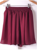WealFeel Solid color High-waisted Double-layer Chiffon Skirt - WealFeel