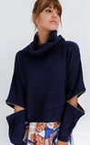 For the Neck of It Knit Sweater - FIREVOGUE