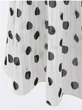 WealFeel Chiffon Dots High-waisted Pleated A-line Skirt - WealFeel