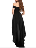 Fashion Women's Off Shoulder Irregular Plus Size Long Dress - WealFeel