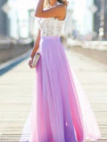 Womens Lace Chiffon Formal Party Wedding Dress - WealFeel