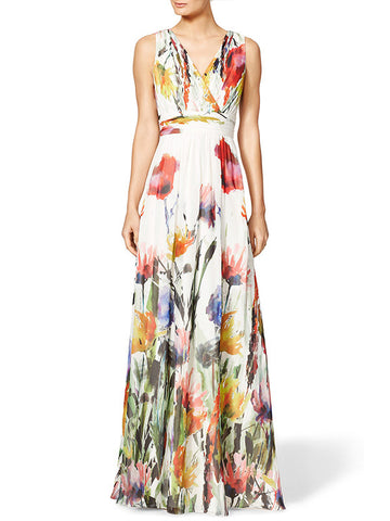 Knock You Out Floral Maxi Dress