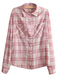 So Fresh Plaid Blouse - FIREVOGUE