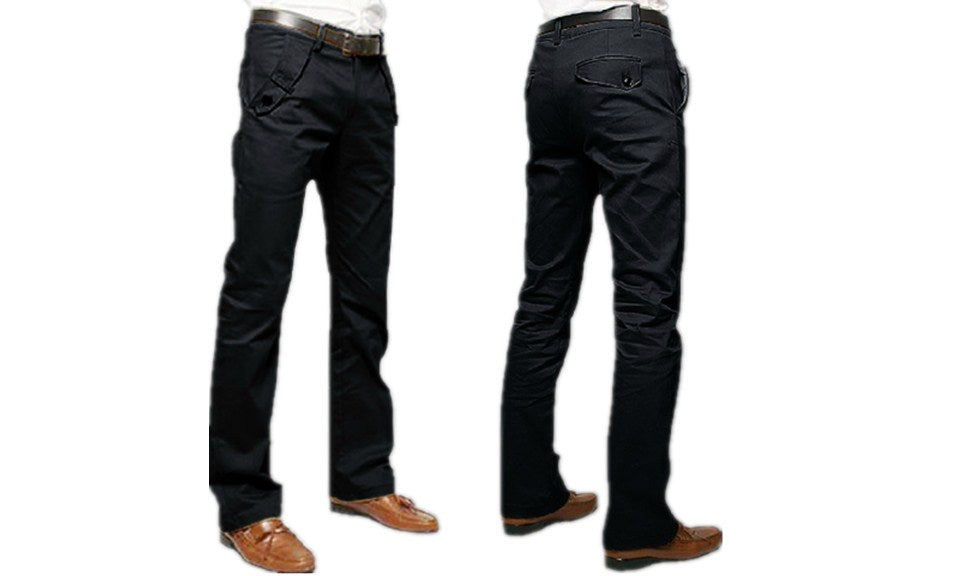 Modern Gentleman Solid Slim-Fit Pants